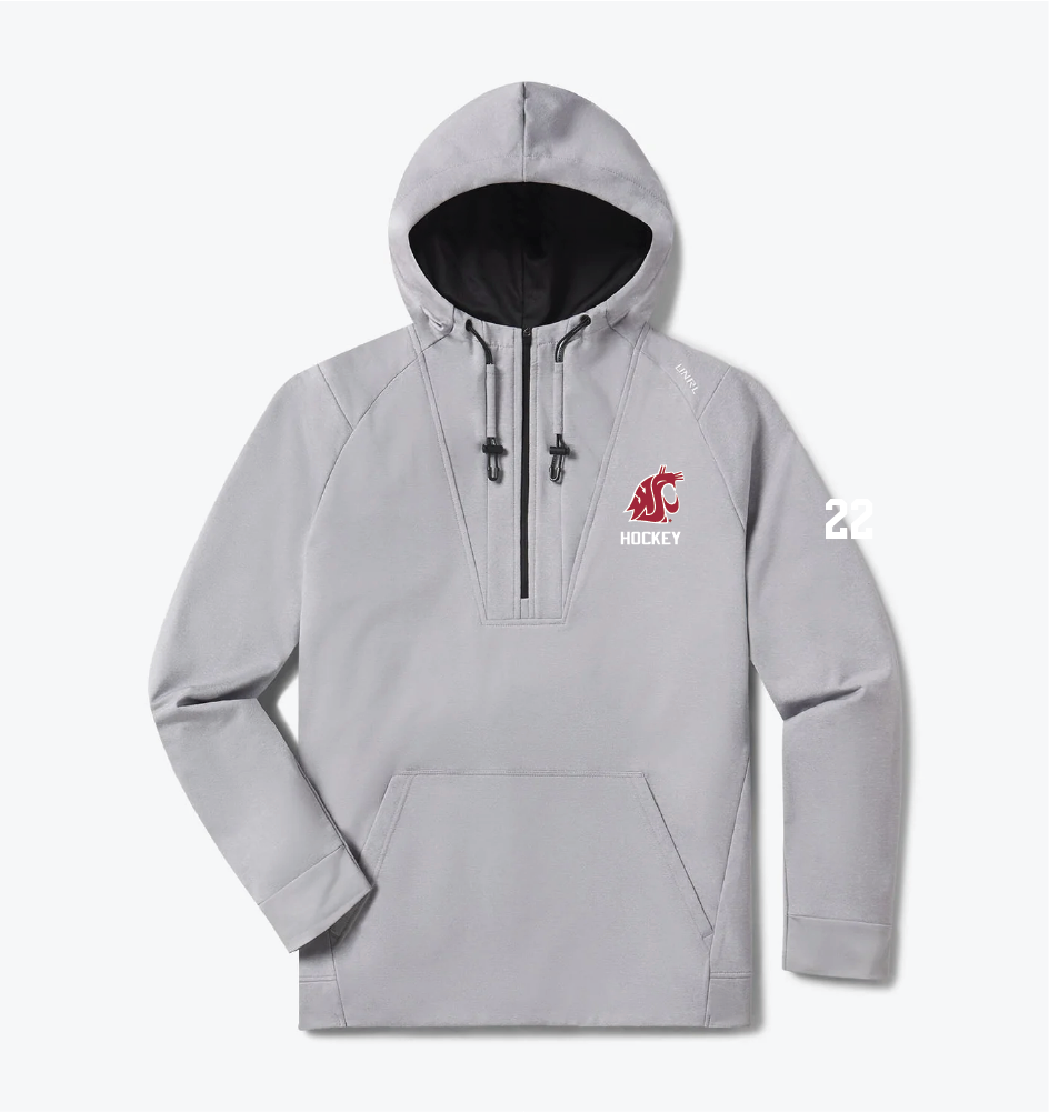 UNRL Crossover Half-Zip Hoodie - WSU Player